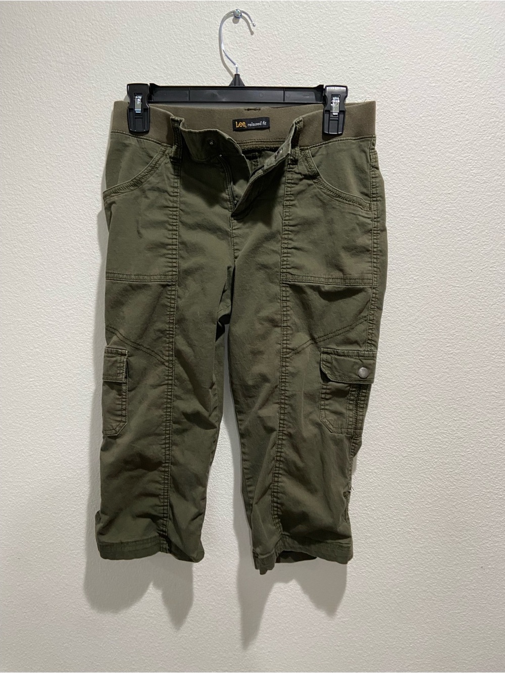 Lee Olive Green Women's Cargo Capris